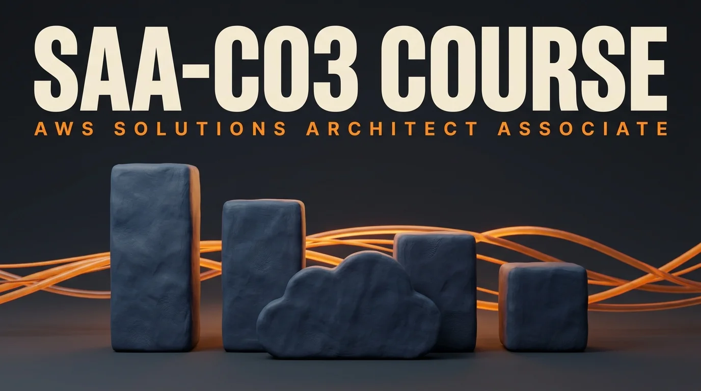 SAA-C03 course by Preporato: the four AWS Solutions Architect Associate exam domains as a bar chart, heaviest to lightest