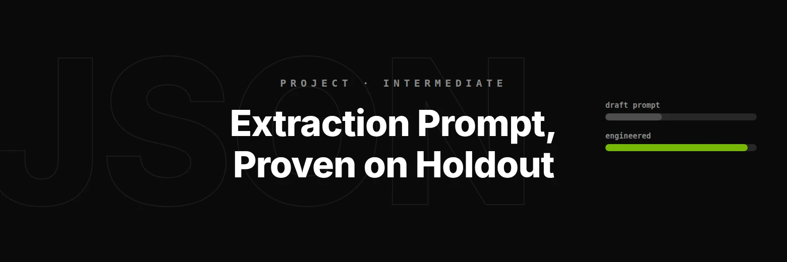 Engineer an Extraction Prompt and Prove It on a Holdout Set with Headless Claude
