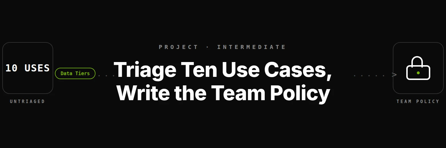 Triage Ten Claude Use Cases and Write the Team Policy That Follows